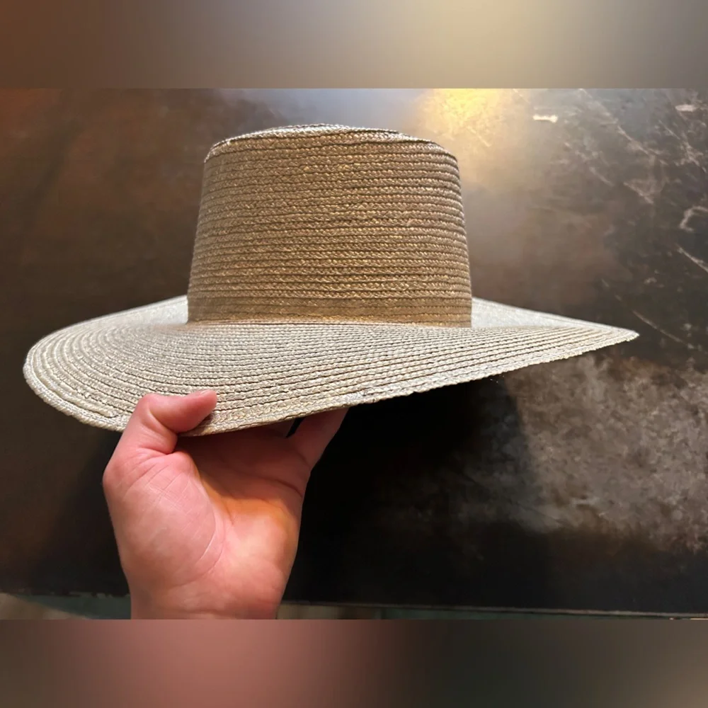 Janessa Leone Cameron Straw Hat Size Medium - Picture 5 of 8